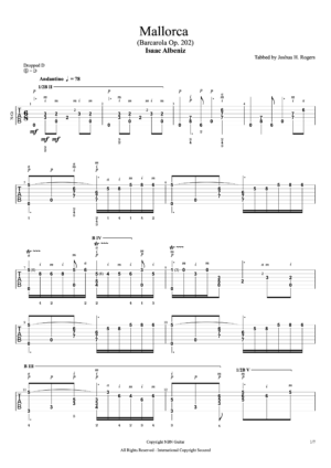 Mallorca Op. 202 Tabs#1