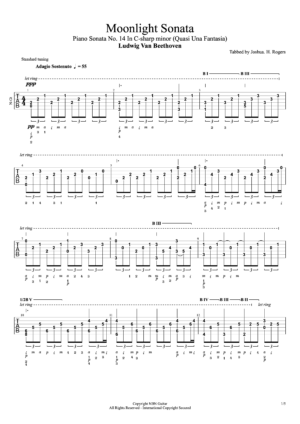 Moonlight Sonata Tabs#1