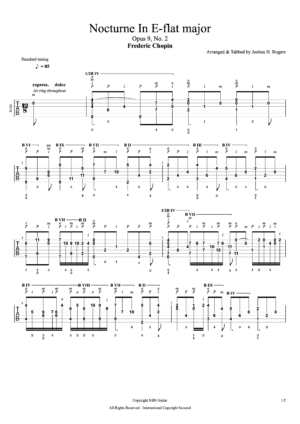 Nocturne in E-flat major Tabs#1