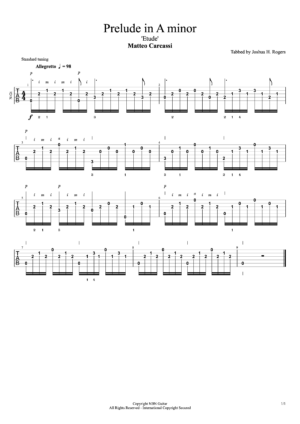 Prelude in A minor Tabs#1